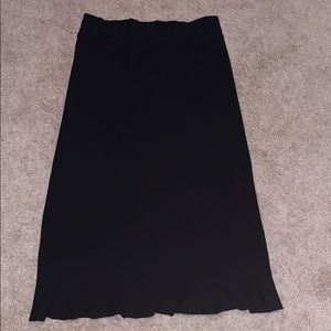 Black Knit midi skirt